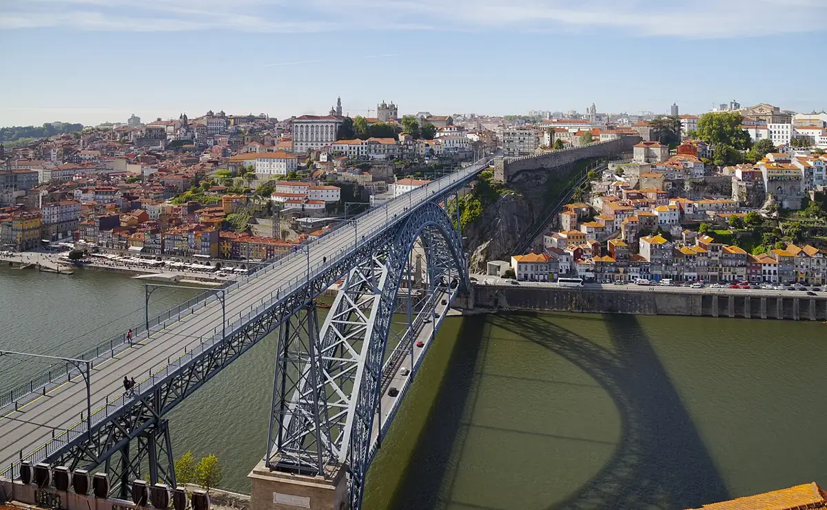 Dom Luís I Bridge over the Douro River in Porto, Portugal